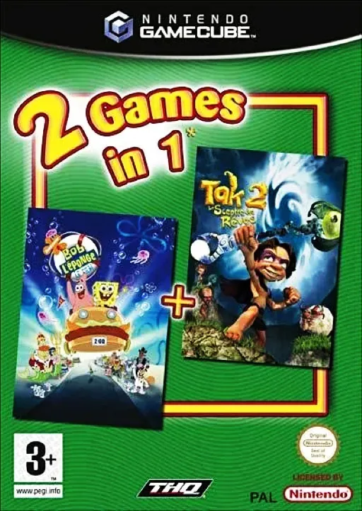 2 Games in 1 - Bob L'eponge - Le Film + Tak 2 - Le Sceptre des Reves (France) (Disc 2) (Tak 2 - Le Sceptre des Reves)